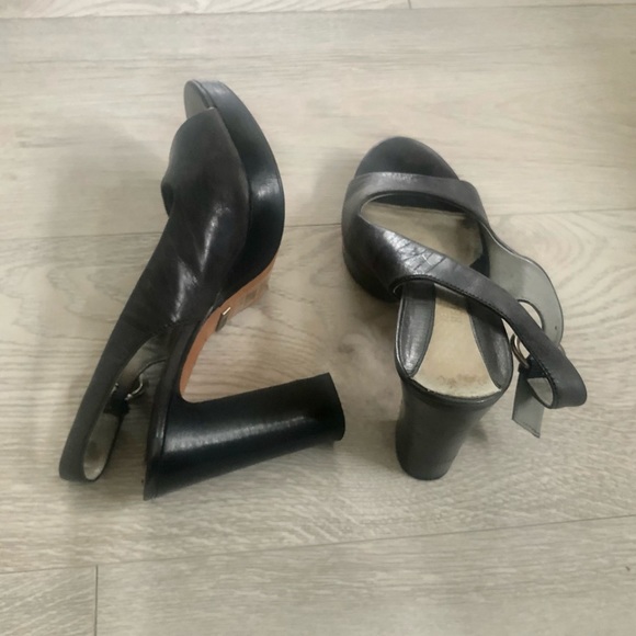 Kenneth Cole Reaction Leather Slingback Peep Heels - Picture 7 of 16